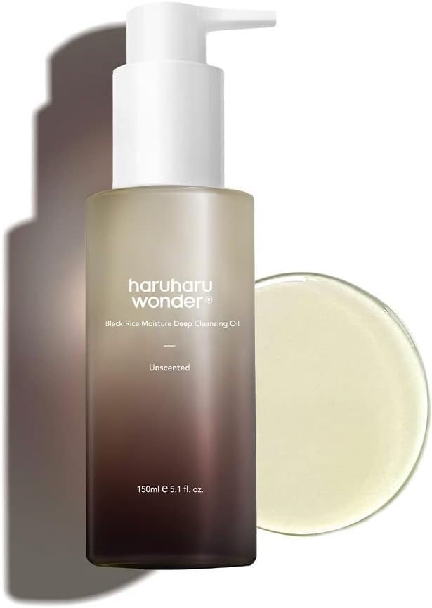 HARUHARU wonder Black Rice Moisture Cleansing Oil, 5.1 fl oz