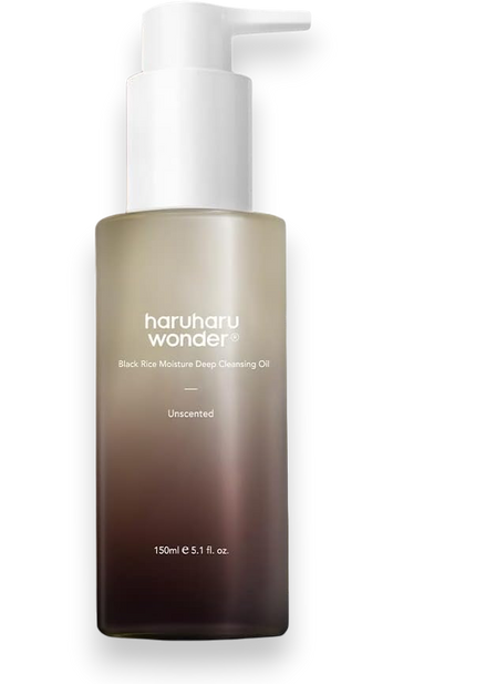 HARUHARU wonder Black Rice Moisture Cleansing Oil, 5.1 fl oz