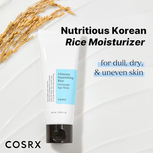 COSRX Ultimate Nourishing Rice Overnight Spa Mask, 60ml | Facial Moisturizer with Rice Extract and Niacinamide