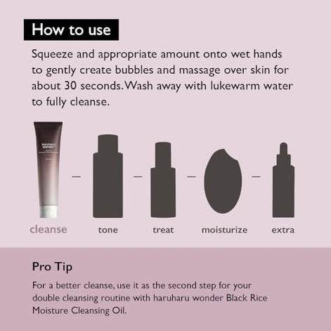 Black Rice Moisture 5.5 Soft Cleansing Gel, Gentle Foaming Daily Cleanser, 3.4 fl.oz