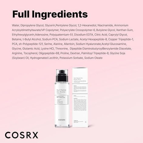 COSRX 6 Peptide Collagen Serum Face Toner For Plump & Even Skin Tone, 150ml