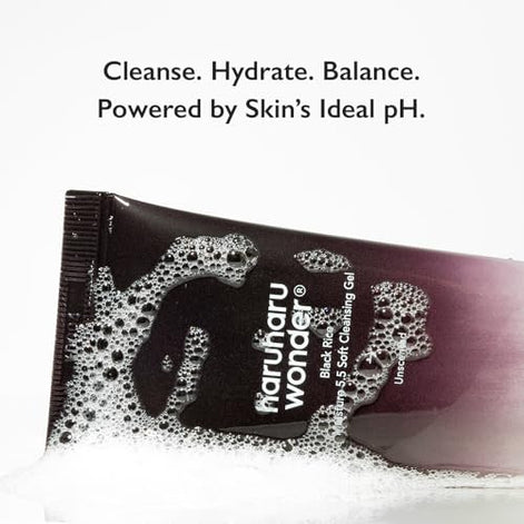 Black Rice Moisture 5.5 Soft Cleansing Gel, Gentle Foaming Daily Cleanser, 3.4 fl.oz