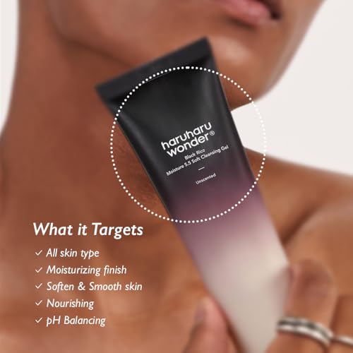 Black Rice Moisture 5.5 Soft Cleansing Gel, Gentle Foaming Daily Cleanser, 3.4 fl.oz