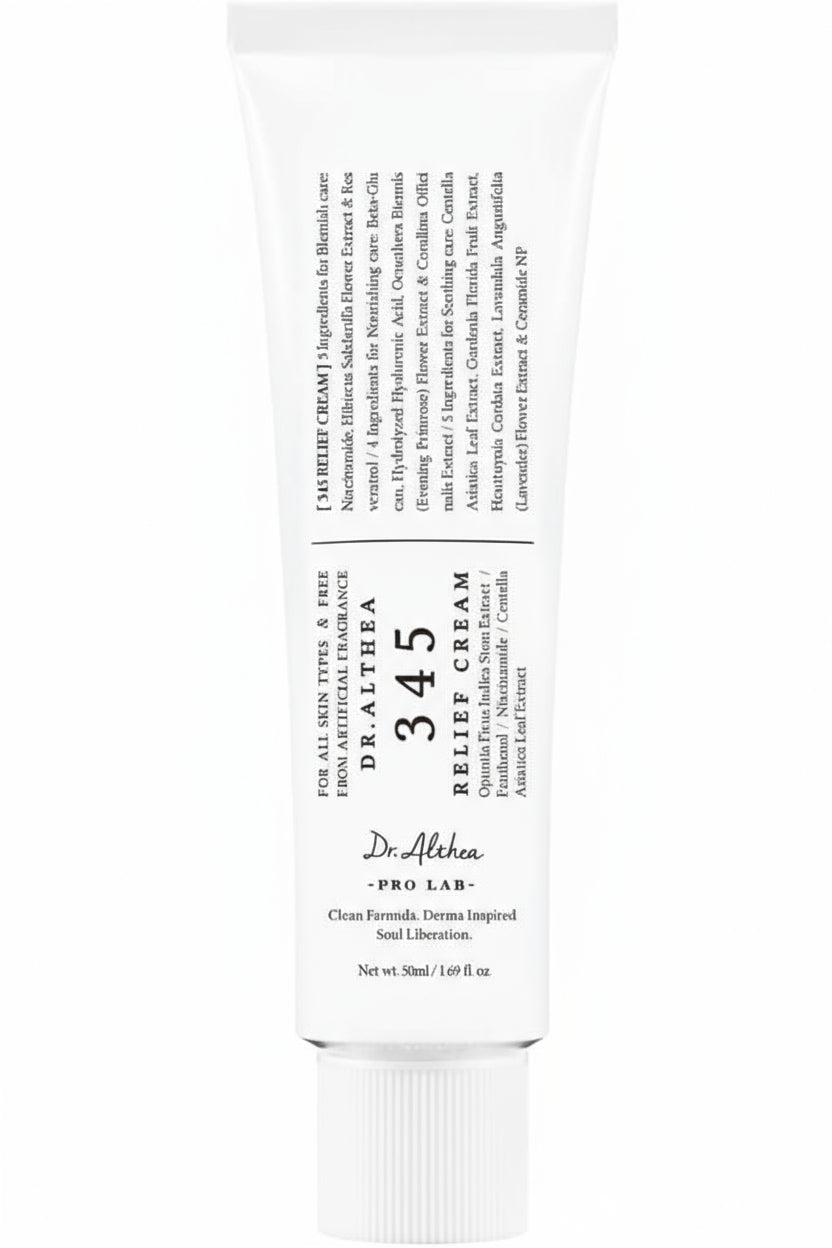 Dr.Althea 345 Relief Cream | Daily Face Moisturize | Soothing Recovery & Moisture with Niacinamide 50ml (Pack of 1)