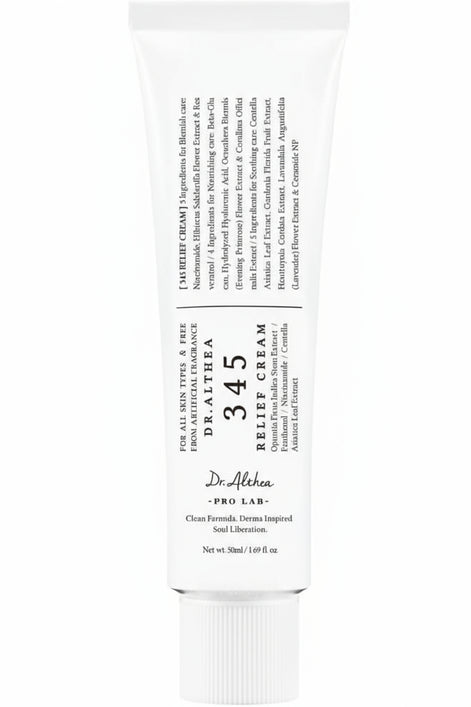 Dr.Althea 345 Relief Cream | Daily Face Moisturize | Soothing Recovery & Moisture with Niacinamide 50ml (Pack of 1)