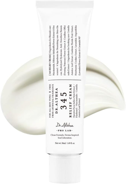 Dr.Althea 345 Relief Cream | Daily Face Moisturize | Soothing Recovery & Moisture with Niacinamide 50ml (Pack of 1)