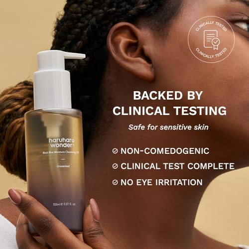 HARUHARU wonder Black Rice Moisture Cleansing Oil, 5.1 fl oz