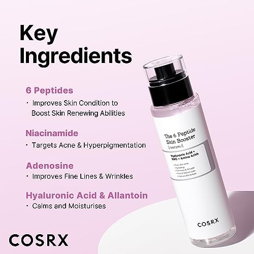 COSRX 6 Peptide Collagen Serum Face Toner For Plump & Even Skin Tone, 150ml