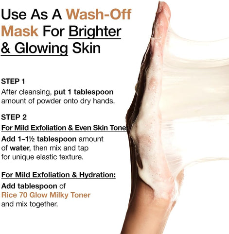 ANUA Rice Enzyme Brightening Cleansing Powder, Fragrance Free, 40g/1.41fl.oz.