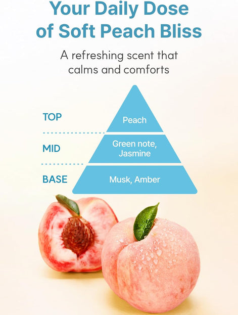 Derma B Daily Moisture Body Oil 99% Natural Argan & Sweet Almond Oil Shower Oil For Dry Sensitive Skin Light & Long-Lasting Hydration Skin Body Care Oil With Peach Scent 6.78 Fl Oz (200 ml)