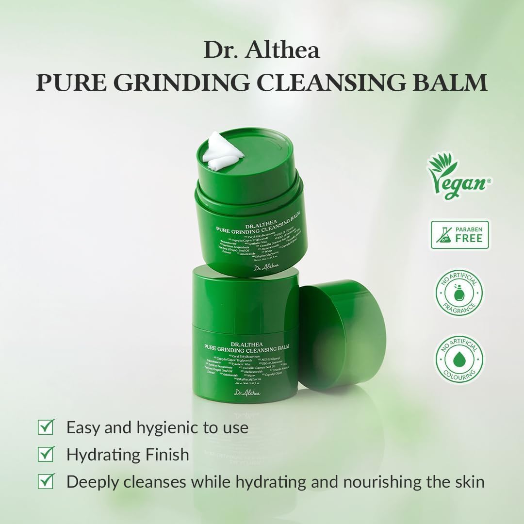 Dr.Althea Pure Grinding Cleansing Balm | Soothing for All Skin Types | Korean Vegan Skin Care, 50ml