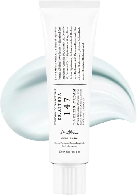 Dr.Althea 147 Barrier Cream | Deep Hydrating with Hyaluronic Acid & Ceramides | 1.7 Fl Oz