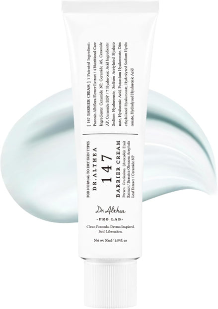 Dr.Althea 147 Barrier Cream | Deep Hydrating with Hyaluronic Acid & Ceramides | 1.7 Fl Oz