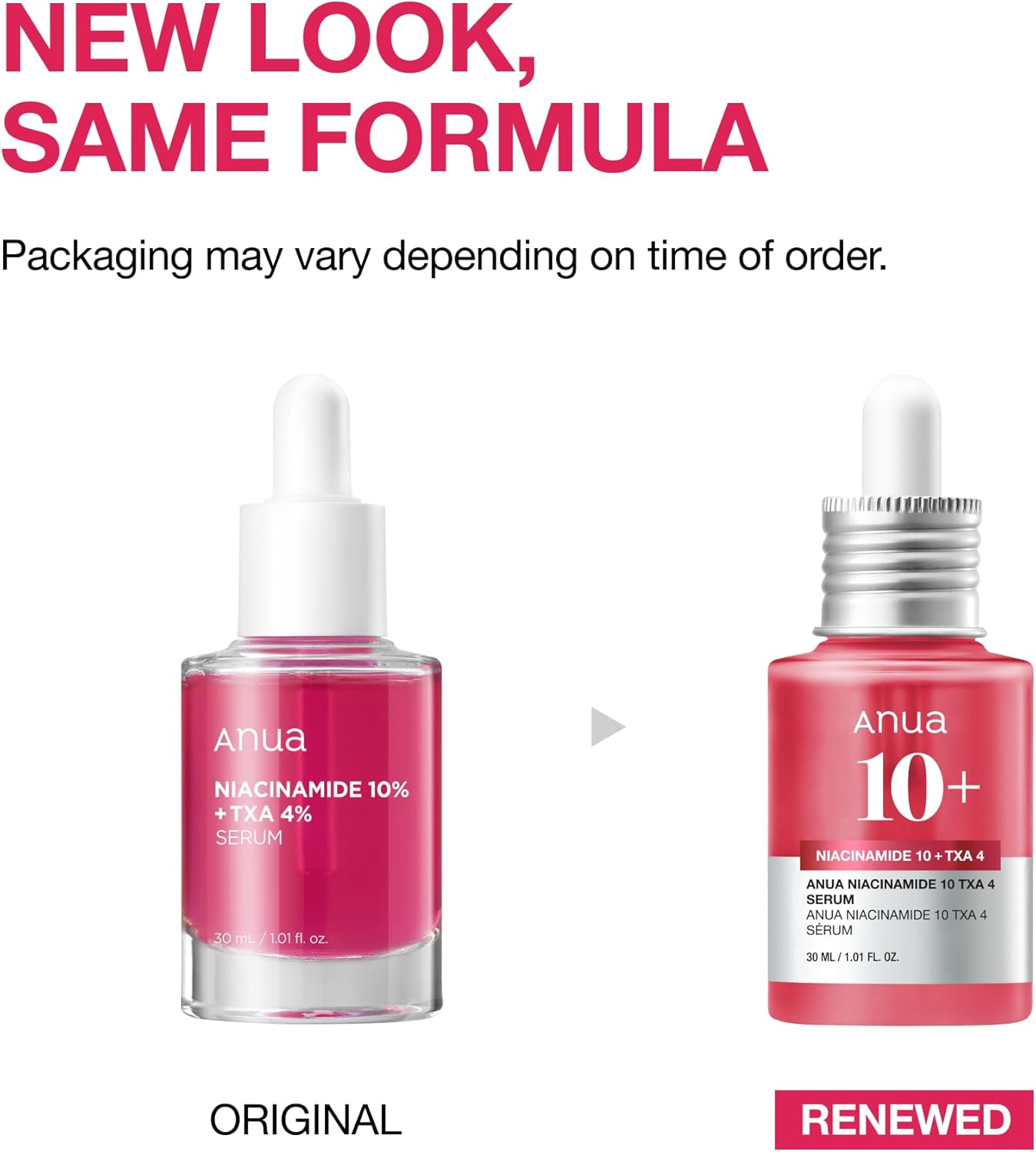 ANUA 10% Niacinamide+ 4% TXA Serum, Fragrance-Free, Dark Spot Serum, 30ml /1.01 fl.oz.