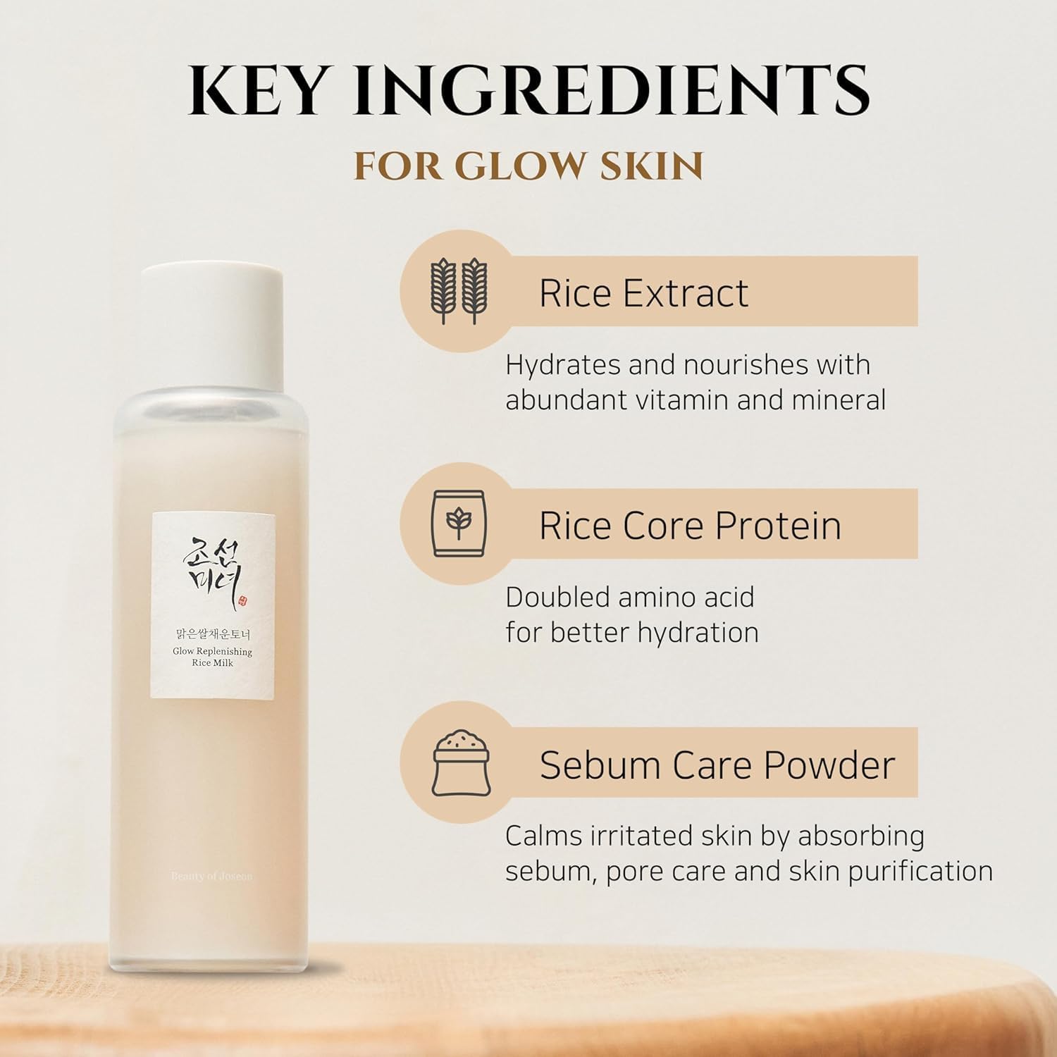 Beauty of Joseon Glow Replenishing Rice Milk Toner Deep Hydration and Oil Control, 150ml