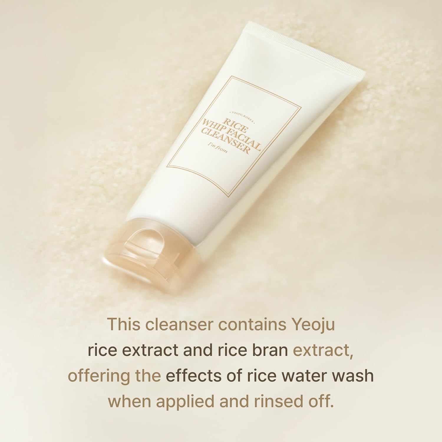 I'm from Rice Whip Facial Cleanser, for Hydrating & Moisturizing (5.07 Fl Oz)