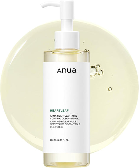 ANUA Heartleaf Pore Control Cleansing Oil, Makeup Blackhead Remover, Original, 200ml/6.76 fl oz
