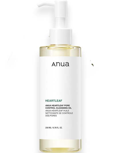 ANUA Heartleaf Pore Control Cleansing Oil, Makeup Blackhead Remover, Original, 200ml/6.76 fl oz