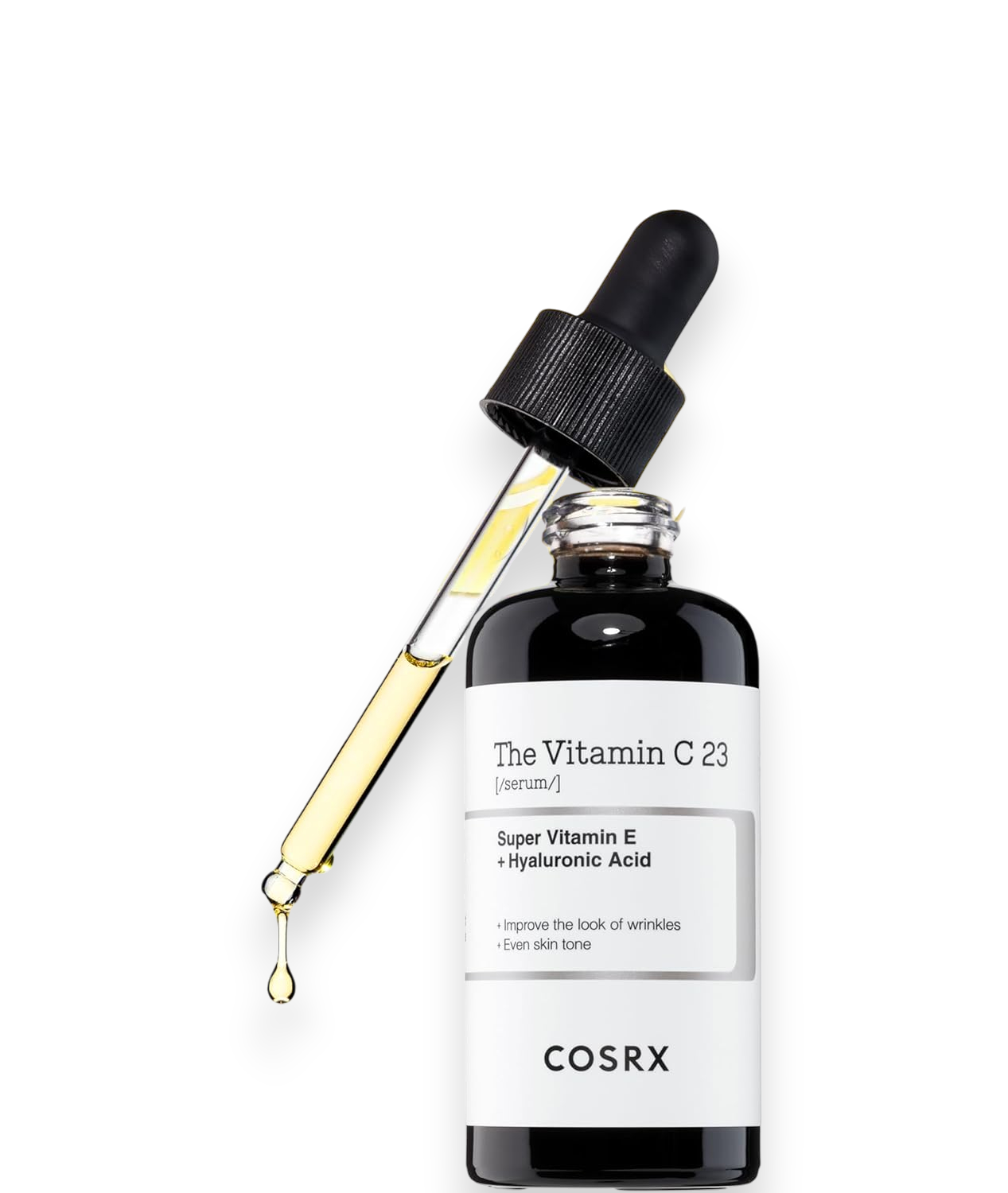 COSRX Pure Vitamin C 23% Serum with Vitamin E & Hyaluronic Acid, Brightening & Hydrating Facial Serum for Fine Lines, Uneven Skin Tone & Dull Skin, Korean Skincare, 0.7oz/20g