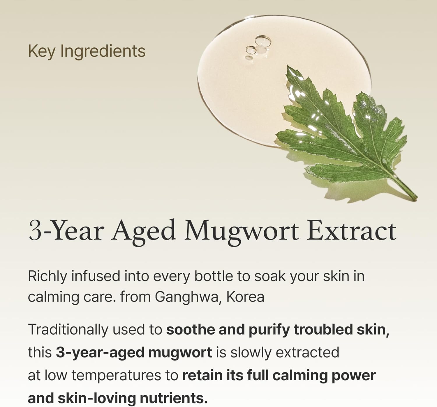I'm from Mugwort Essence 5.4 Fl Oz | 100% Vegan Mugwort Extract - Soothe Sensitive and Irritated Skin, Redness Relief.