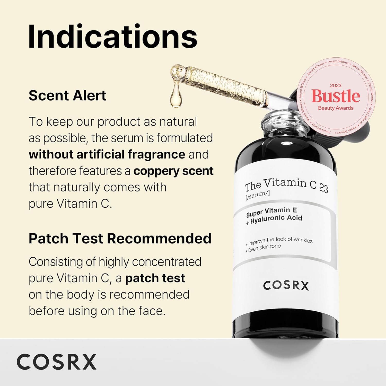 COSRX Pure Vitamin C 23% Serum with Vitamin E & Hyaluronic Acid, Brightening & Hydrating Facial Serum for Fine Lines, Uneven Skin Tone & Dull Skin, Korean Skincare, 0.7oz/20g