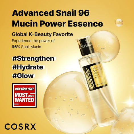 COSRX Advanced Snail 96 Mucin Power Essence 100ml |Cruelty Free, Paraben Free, Alcohol Free