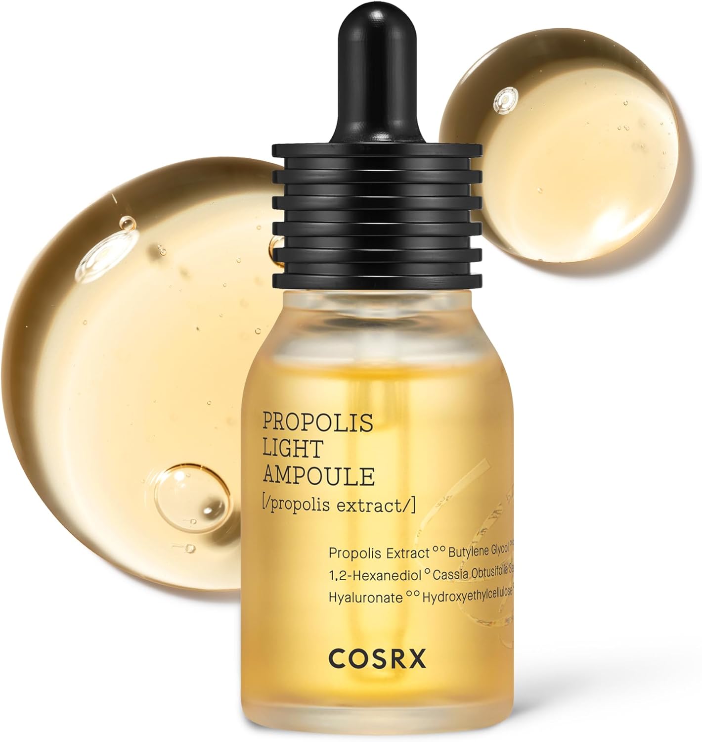 COSRX Full Fit Propolis Ampoule 83% Propolis Extract, Korean Glow Serum for For Face, Moisturising Face Serum for Radiant Healthy Glow and Deep Hydration, Korean Skincare 30ml