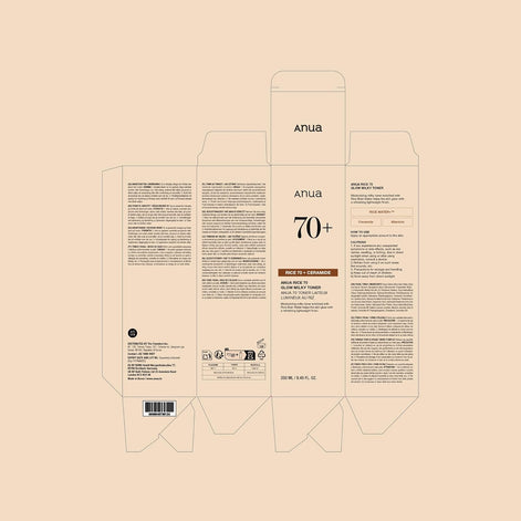 ANUA Rice 70 Glow Milky Toner, for Glass Skin, 250ml/8.45fl.oz.