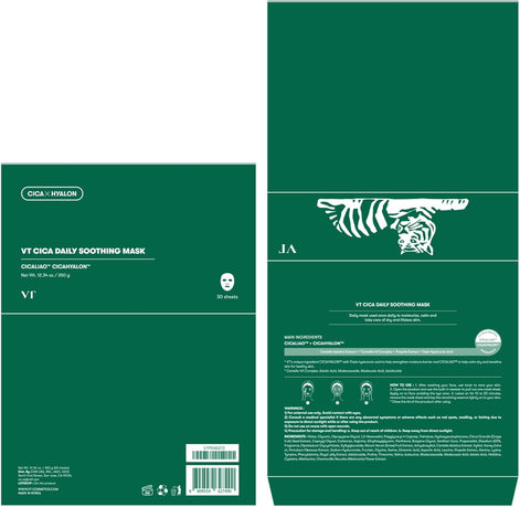 VT COSMETICS CICA Daily Soothing Mask 30 Sheets