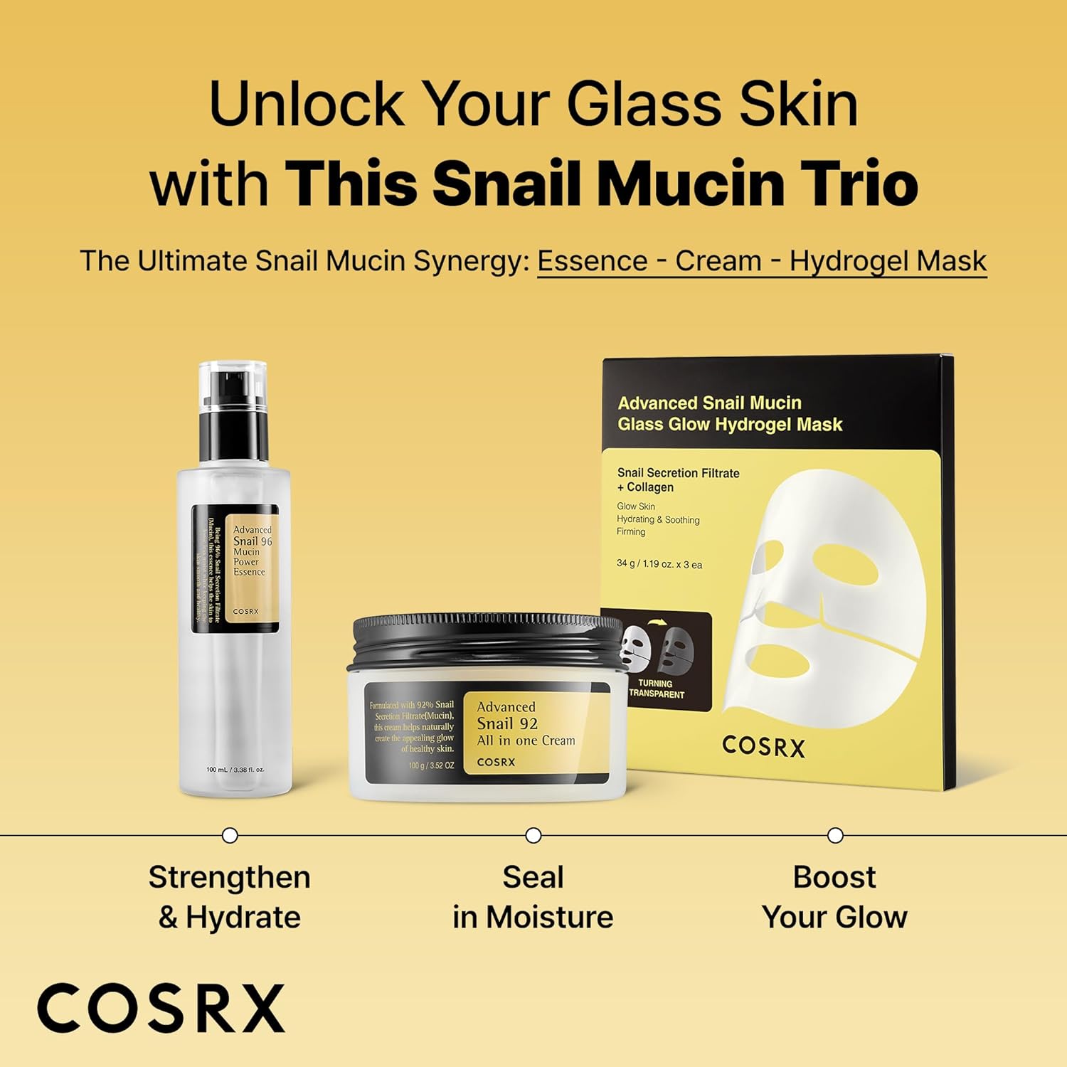COSRX Advanced Snail 96 Mucin Power Essence 100ml |Cruelty Free, Paraben Free, Alcohol Free