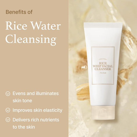I'm from Rice Whip Facial Cleanser, for Hydrating & Moisturizing (5.07 Fl Oz)