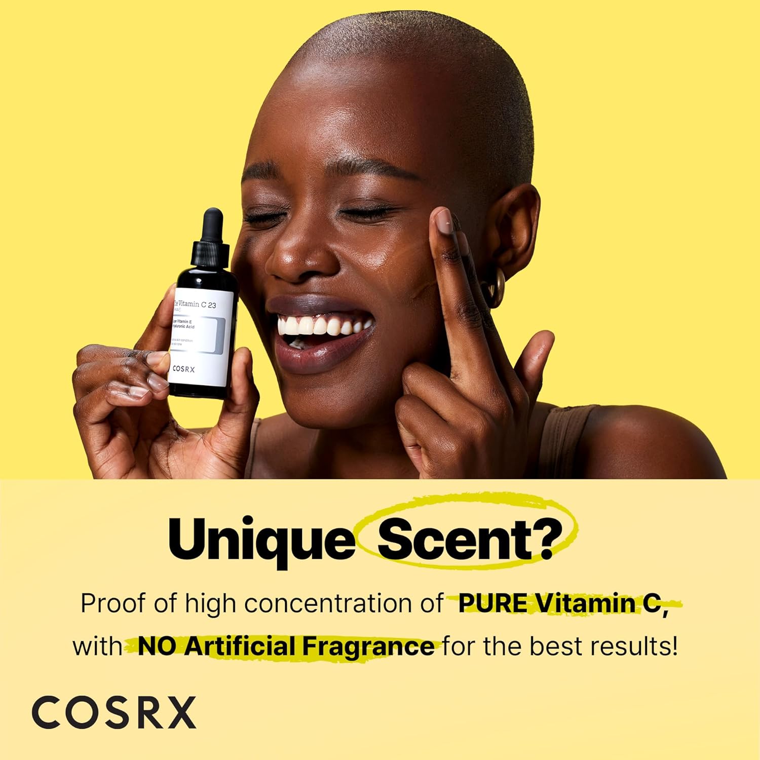 COSRX Pure Vitamin C 23% Serum with Vitamin E & Hyaluronic Acid, Brightening & Hydrating Facial Serum for Fine Lines, Uneven Skin Tone & Dull Skin, Korean Skincare, 0.7oz/20g