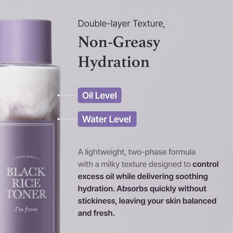 I'm from Black Rice Toner for Oily Skin, 150ml, 5.07 fl.oz