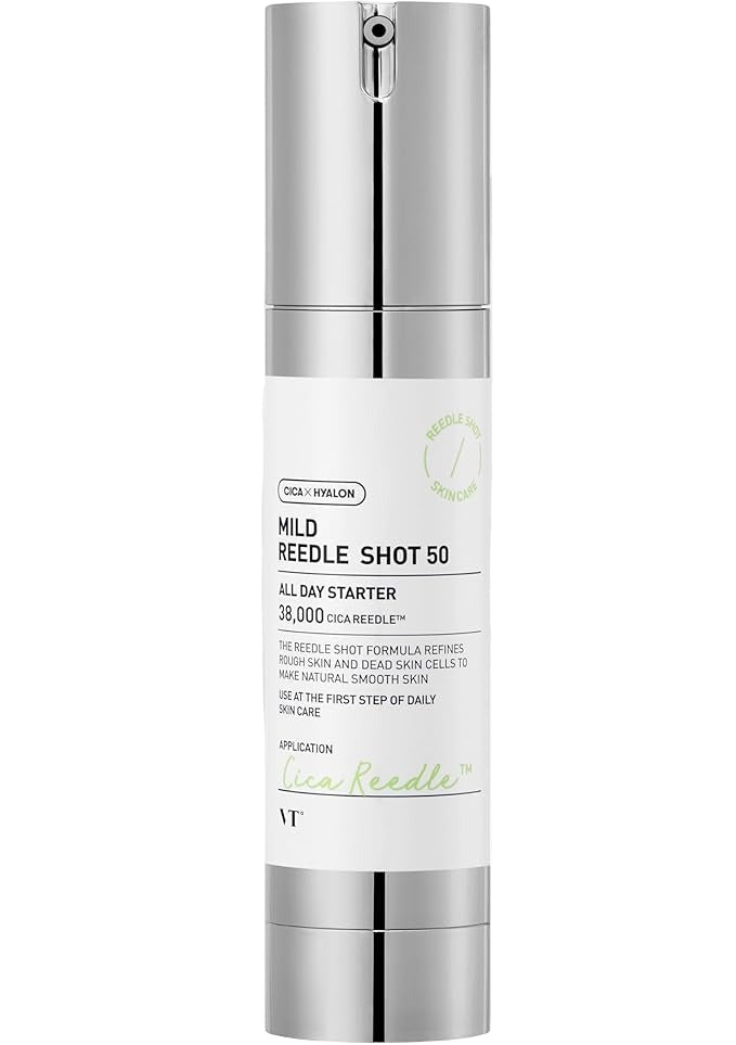 VT COSMETICS CICA Reedle Shot 100, Microneedling Serum for Pore Care & Exfoliation, Exosome, (1.69 Fl Oz / 50ml)